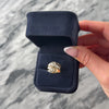 Vintage 14k Yellow Gold 2.25cttw Old European Old Mine Cut Diamond Incredible Dazzling Flow Ring - Video showing the piece