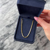 Vintage 14k Yellow Gold 1.9mm Intricate Byzantine Link Chain - Video showing the piece