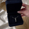 Vintage 14k White Gold Diamond Modernist Slide Pendant - Video showing the piece