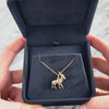 Vintage Heavy 10k Yellow Gold Antelope Charm / Pendant - Video showing the piece