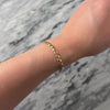 Vintage 14k Yellow Gold Brushed Romantic Heart Link Bracelet - Video showing the piece