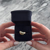 Vintage 14k Yellow Gold .324cttw Diamond Glittering Wave Ring - Video showing the piece