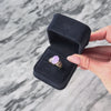 Vintage 14k Yellow Gold 5.79ct Lavender Jade Amethyst Diamond Cocktail Ring - Video showing the piece