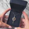 Vintage Platinum [Custom Carat] Ornate Milgrain Openwork Dangle Pendant - Video showing the piece