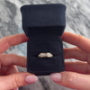 Vintage 14k Yellow & White Gold .74cttw Diamond Glittering Line Eternity Band Ring - Video showing the piece