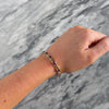 Vintage 14k Yellow Gold 5.6cttw Amethyst Crossing Line Link Bracelet - Video showing the piece