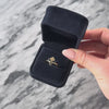 Vintage 14k Yellow Gold Blue Sapphire Diamond Trefoil Ring - Video showing the piece