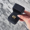 Vintage Italian 18k Yellow & White Gold Diamond Chic Buckle Wide Band Ring - Video showing the piece