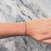 Vintage Italian 14k White Gold Fantastic Rounded Braided Bracelet - Video showing the piece