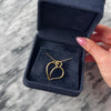Vintage Tiffany & Co. Paloma Picasso Large 18k Yellow Gold Swirling Heart Tendril Pendant - Video showing the piece