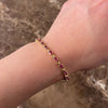 Vintage 14k Yellow Gold 3.79cttw Pink Tourmaline Chic X-Link Tennis Bracelet - Video showing the piece