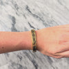 Antique Victorian 10k Yellow Gold Ornate Floral Enamel Bangle Bracelet - Video showing the piece