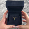 Vintage Small 14k Yellow Gold Emerald Diamond Pretty Oval Halo Pendant - Video showing the piece
