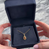 Antique Victorian 14k Yellow Gold Red Glass Lightweight Detailed Textured Pear Border Pendant - Video showing the piece