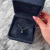 Vintage Small 14k Yellow Gold Blue Sapphire Diamond Sweet Flower Pendant - Video showing the piece
