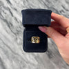 Vintage Italian 14k Yellow Gold Sleek Overlapping Open Wide Ring - Video showing the piece