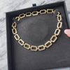 Vintage 14k Yellow Gold Incredible Rectangular Link Collar Necklace - Video showing the piece