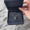 Vintage Small 14k Yellow Gold Emerald Diamond Dainty Flower Pendant- Video showing the piece
