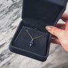 Antique 14k Yellow & White Gold Lapis Lazuli Diamond Clover Charm / Pendant - Video showing the piece