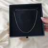 Vintage Italian 14k White Gold Snake Chain Necklace 16" - Video showing the piece