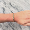 Vintage Italian 14k Yellow Gold Diamond Sleek Accented Flat Link Bracelet - Video showing the piece