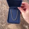 Vintage Italian 14k Yellow Gold 1.5mm Classic Long Wheat Chain - Video showing the piece