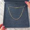Antique 10k Yellow Gold 2.95mm Dog Clip Trombone Link Collar Chain - Video showing the piece