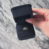 Vintage 14k Yellow Gold 1ct Sky Blue Topaz Diamond Dainty Ring - Video showing the piece