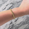 Vintage 14k Yellow Gold 2.09cttw Diamond Wavy Tennis Bracelet - Video showing the piece