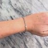 Vintage 14k White Gold Diamond Chic Sparkling Station Bracelet - Video showing the piece