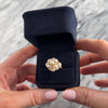 Vintage Finnish 14k Yellow Gold Pearl Wonderful Lustrous Cluster Ring - Video showing the piece