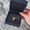 Vintage 18k Yellow Gold 1.8ct Sapphire Diamond Lovely Cabochon Enhancer Pendant - Video showing the piece