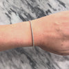 Estate 14k White Gold [Custom Carat] Chic Flexible Tennis Bangle Bracelet - Video showing the piece
