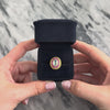 Vintage 18k Yellow Gold 1.9ct Moonstone .51cttw Ruby Flashing Woven Ring 6.00