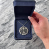 Antique Belle Ã‰poque Substantial Platinum .71cttw Old Mine Cut Diamond Pearl Lacy Openwork Statement Slide Pendant - Video showing the piece