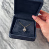 Antique Art Deco 14k Yellow Gold & Platinum Old European Cut Diamond Geometric Wheat Border Openwork Pendant - Video showing the piece