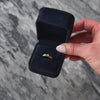 Antique Victorian 10k Rosy Yellow Gold Diamond Turquoise Engraved Band Ring - Video showing the piece