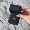 Vintage 18k Yellow Gold Sapphire Diamond Trio Ring - Video showing the piece