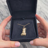 Vintage Large 14k Yellow Gold Diamond Wise Graduating Owl Charm / Pendant - Video showing the piece