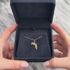 Vintage 14k Yellow Gold Map Of Florida Charm / Pendant - Video showing the piece