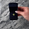 Vintage 14k White Gold 1.51ct Peridot 0.35cttw Diamond Haloed Teardrop Ring - Video showing the piece