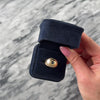 Vintage 14k Yellow Gold Blue Sapphire Diamond Star Detailed Etched Dome Band Ring - Video showing the piece
