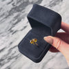 Vintage 10k Yellow Gold Yellow Synthetic Sapphire Swirling Duo Ring -Video showing the piece