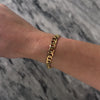 Vintage Heavy Italian 18k Yellow Gold Curb Link Bracelet  - Video showing the piece