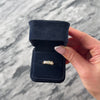Vintage 14k Yellow Gold 1.03cttw Old European Old Mine Cut Diamond Superb Dazzling Trio Band Ring - Video showing the piece