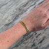 Vintage 14k Yellow Gold Sculptural Textured Bracelet - Video showing the piece