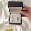 Vintage 14K Yellow Gold Modernist Drop Earrings - Video showing the piece