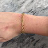Vintage Italian 14k Yellow Gold Accented Link Bracelet - Video showing the piece