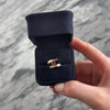Vintage Heavy Vibrant 14k Yellow Gold .73ct Pink Garnet Solitaire Bypass Ring   - Video showing the piece
