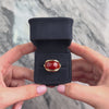 Vintage 14k Yellow Gold 12.07ct Carnelian Gleaming Bold Dome Statement Ring - Video showing the piece